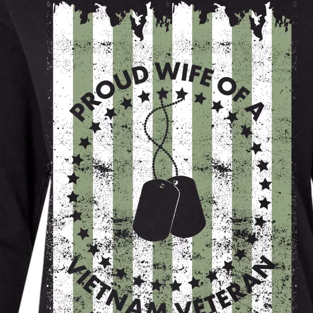 Proud Wife Of A Vietnam Veteran Womens Cotton Relaxed Long Sleeve T-Shirt