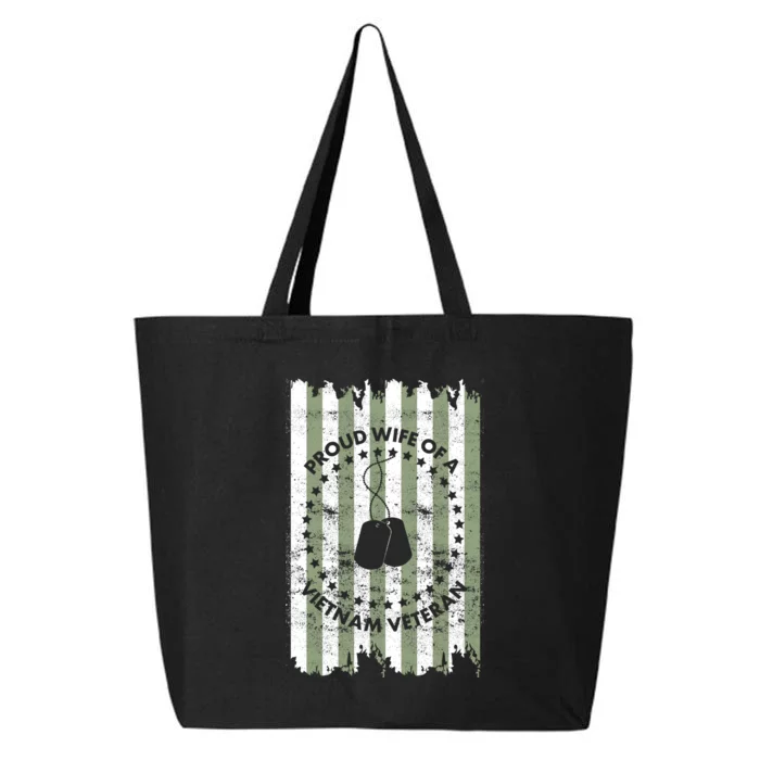 Proud Wife Of A Vietnam Veteran 25L Jumbo Tote