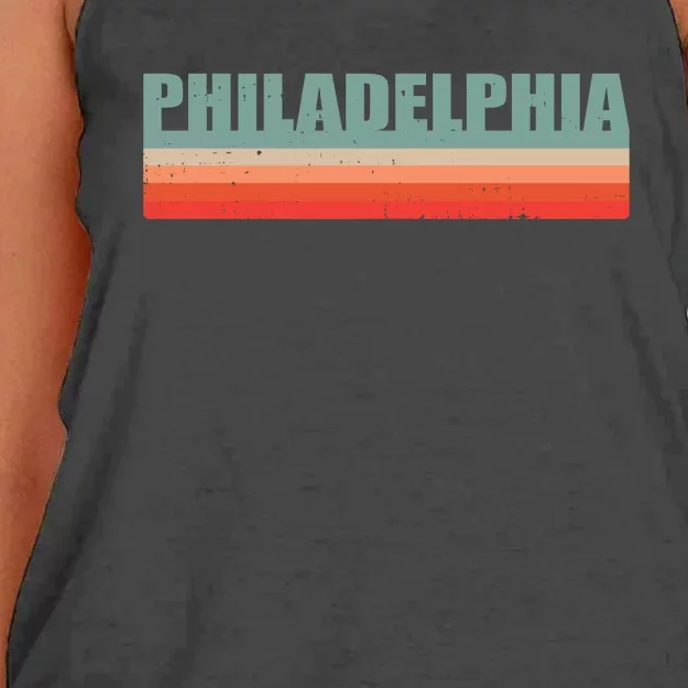 Philadelphia Retro Women's Knotted Racerback Tank