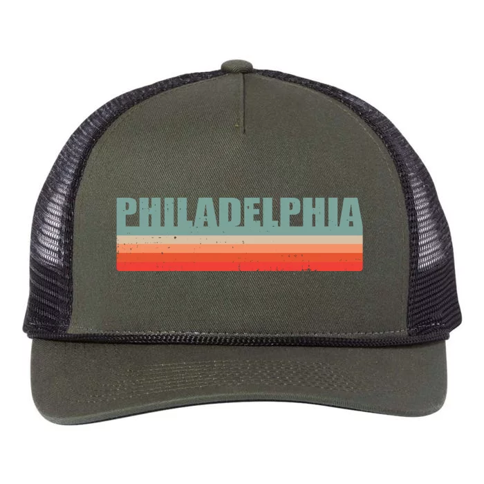 Philadelphia Retro Retro Rope Trucker Hat Cap