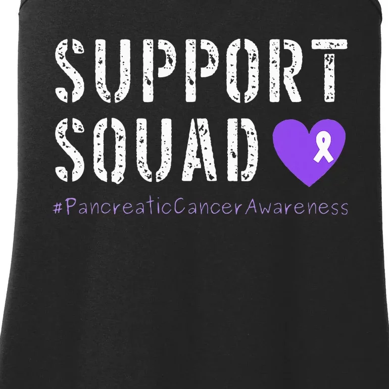 Purple Ribbon Pancreatic Cancer Awareness Ladies Essential Tank