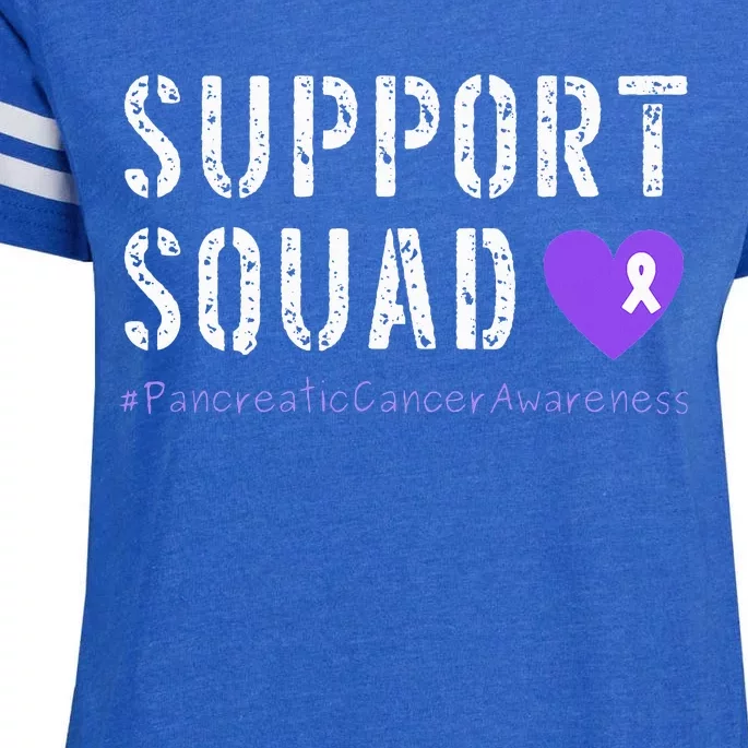 Purple Ribbon Pancreatic Cancer Awareness Enza Ladies Jersey Football T-Shirt