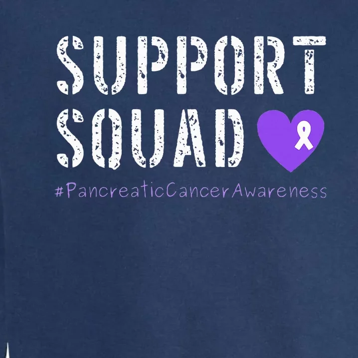 Purple Ribbon Pancreatic Cancer Awareness Garment-Dyed Sweatshirt