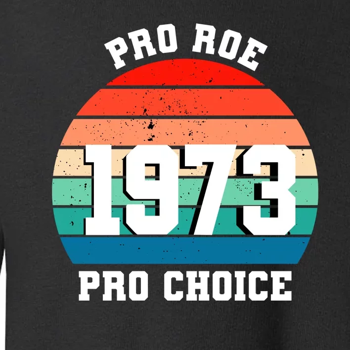 Pro Roe Pro Choice 1973 Toddler Sweatshirt