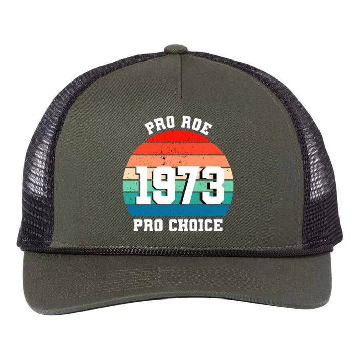 Pro Roe Pro Choice 1973 Retro Rope Trucker Hat Cap