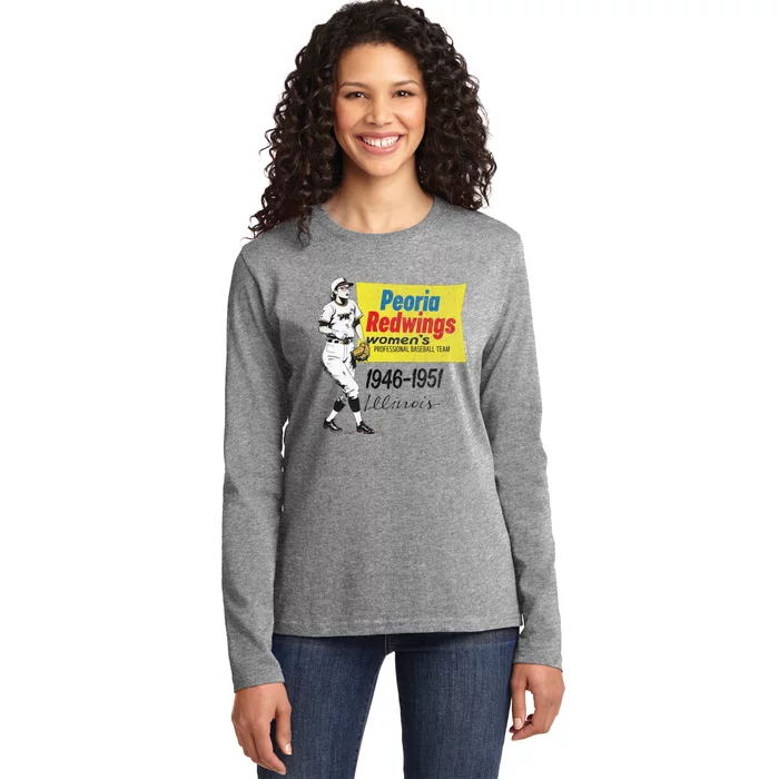 Peoria Redwings Ladies Long Sleeve Shirt