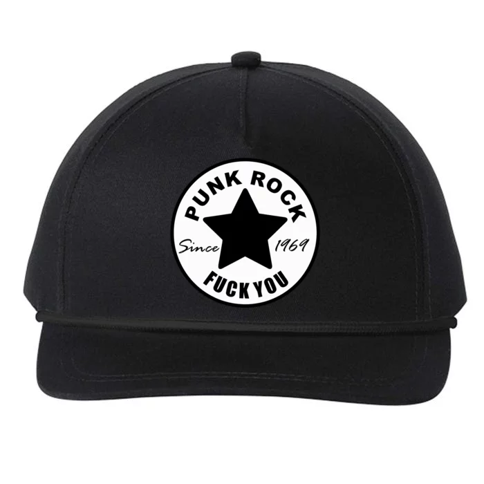 Punk Rock Snapback Five-Panel Rope Hat