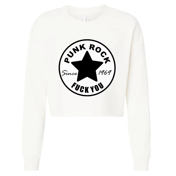 Punk Rock Cropped Pullover Crew