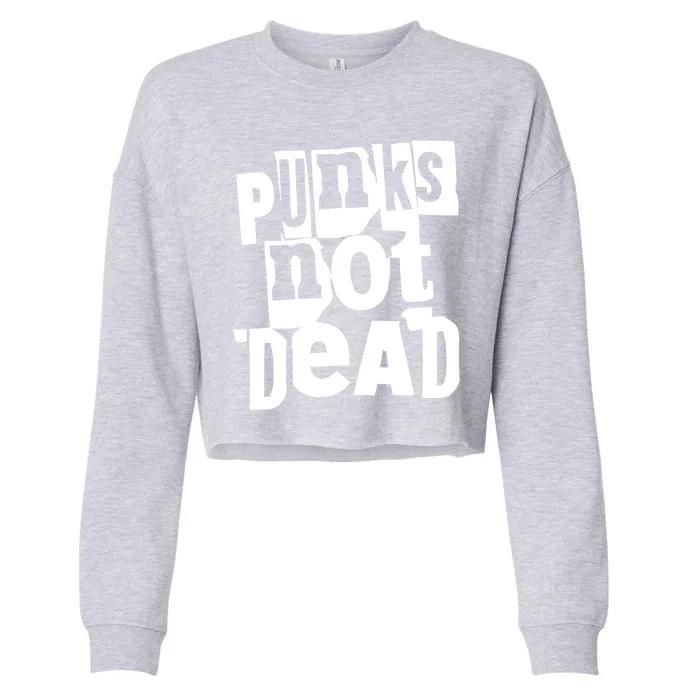 Punk Rock Cropped Pullover Crew