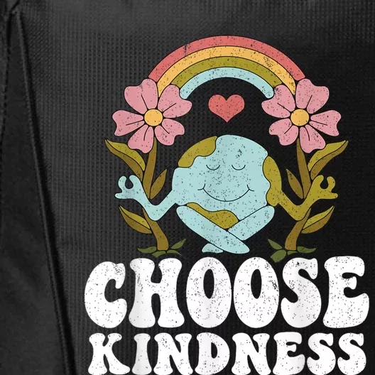 Positive Rainbow Peace Hippie Choose Kindness Earth Day City Backpack