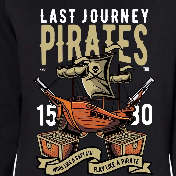 Pirates Retro Womens California Wash Sweatshirt