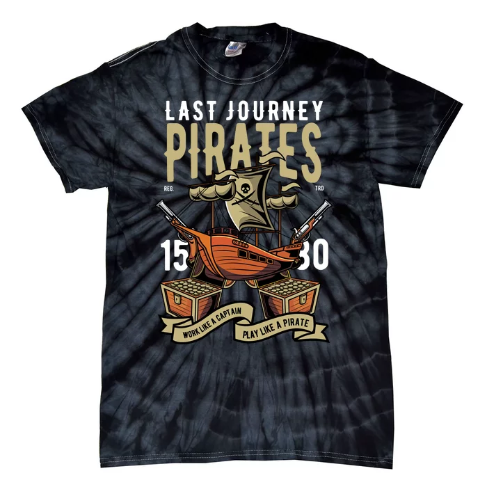 Pirates Retro Tie-Dye T-Shirt