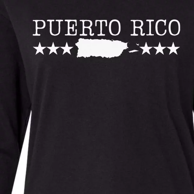 Puerto Rico Pride Proud To Be Puerto Rican Womens Cotton Relaxed Long Sleeve T-Shirt