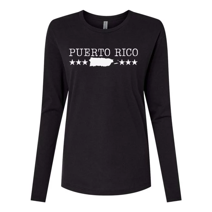 Puerto Rico Pride Proud To Be Puerto Rican Womens Cotton Relaxed Long Sleeve T-Shirt