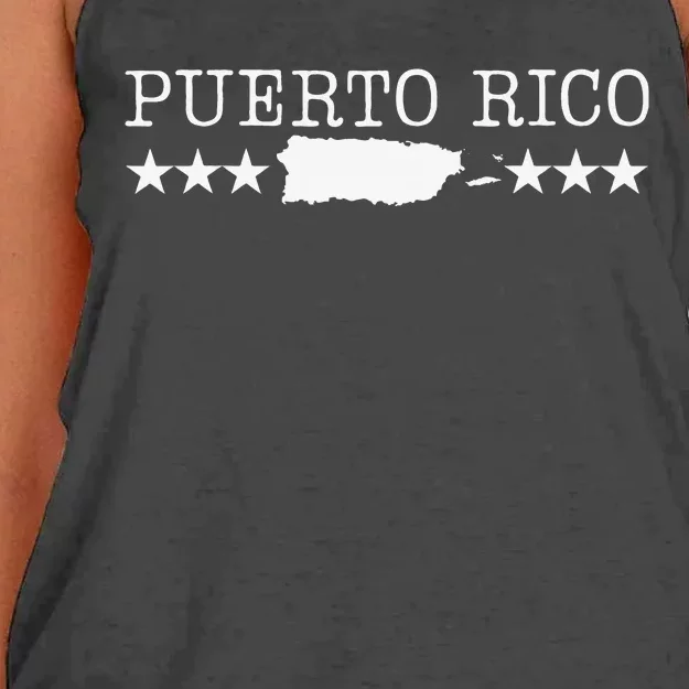 Puerto Rico Pride Proud To Be Puerto Rican Women's Knotted Racerback Tank