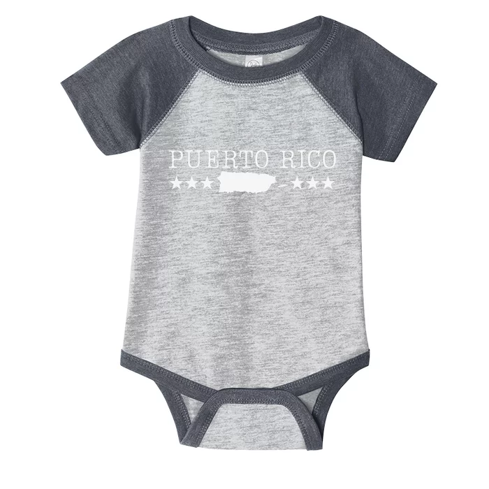 Puerto Rico Pride Proud To Be Puerto Rican Infant Baby Jersey Bodysuit