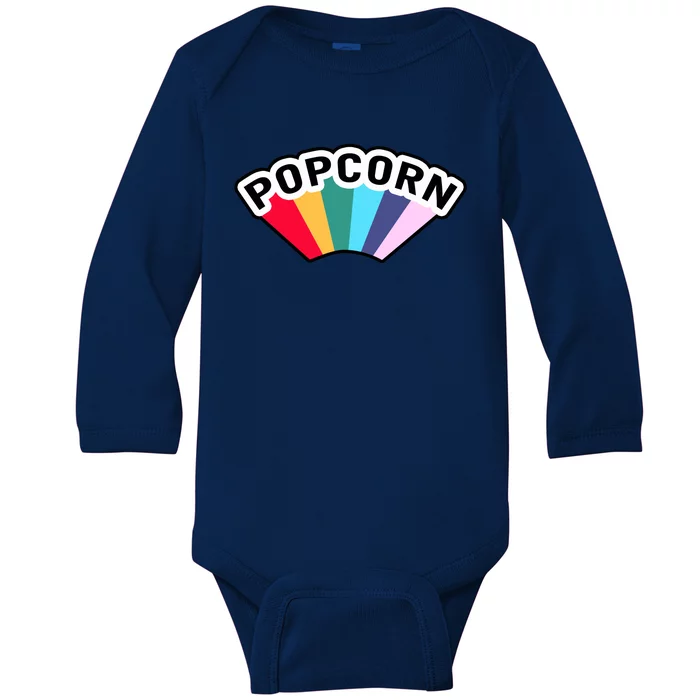 Popcorn Rainbow Baby Long Sleeve Bodysuit