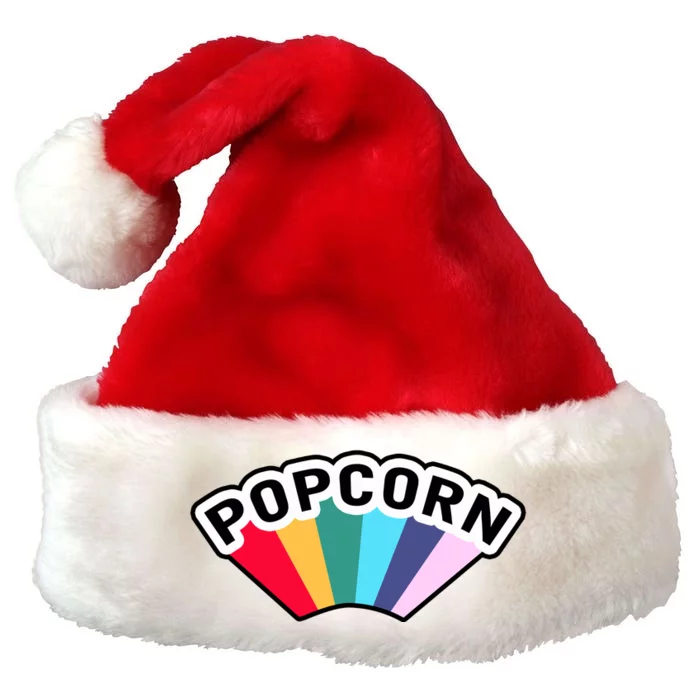 Popcorn Rainbow Premium Christmas Santa Hat