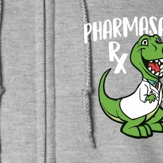 Pharmasaurus Rx Pharmacist Pharmacy Technician Apothecary Full Zip Hoodie