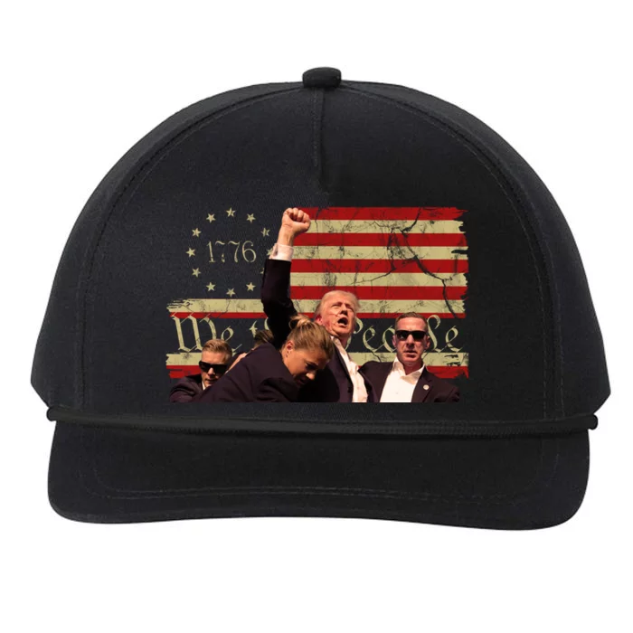 Pennsylvania Rally Pro Donald Trump Vintage Usa 2024 Snapback Five-Panel Rope Hat