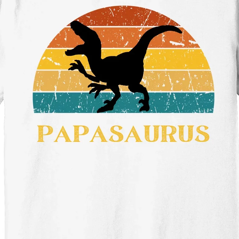 Papasaurus Retro Premium T-Shirt