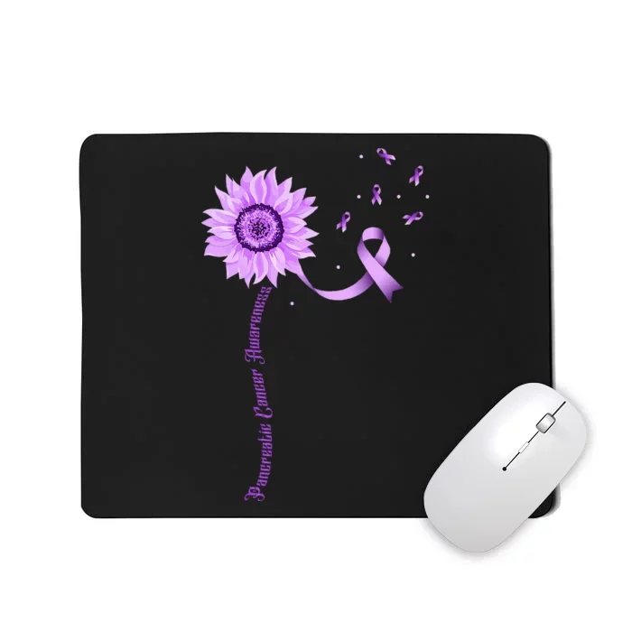 Purple Ribbon Pancreatic Cancer Awareness Mousepad