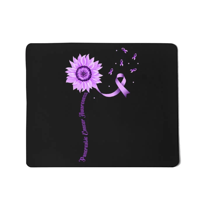 Purple Ribbon Pancreatic Cancer Awareness Mousepad