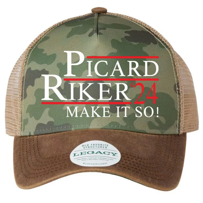 Picard Riker President 2024 Legacy Tie Dye Trucker Hat