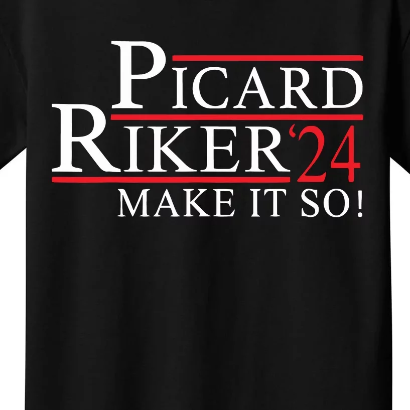 Picard Riker President 2024 Kids T-Shirt