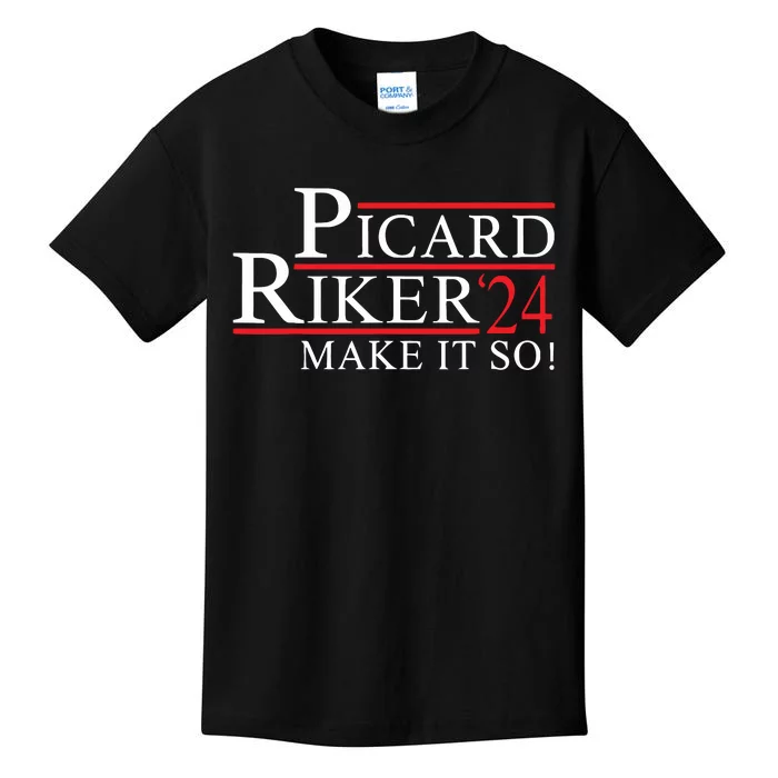 Picard Riker President 2024 Kids T-Shirt