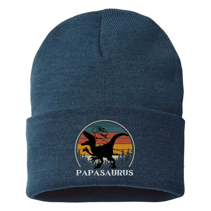 Papasaurus Retro Sustainable Knit Beanie