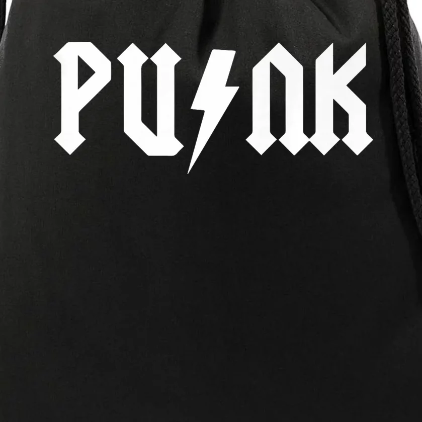 Punk Rock Drawstring Bag