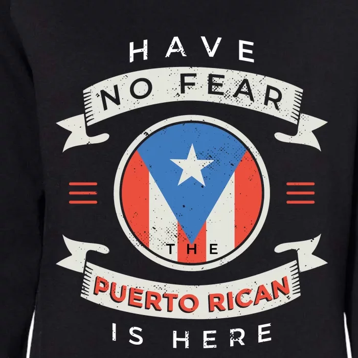 Puerto Rican Womens California Wash Sweatshirt