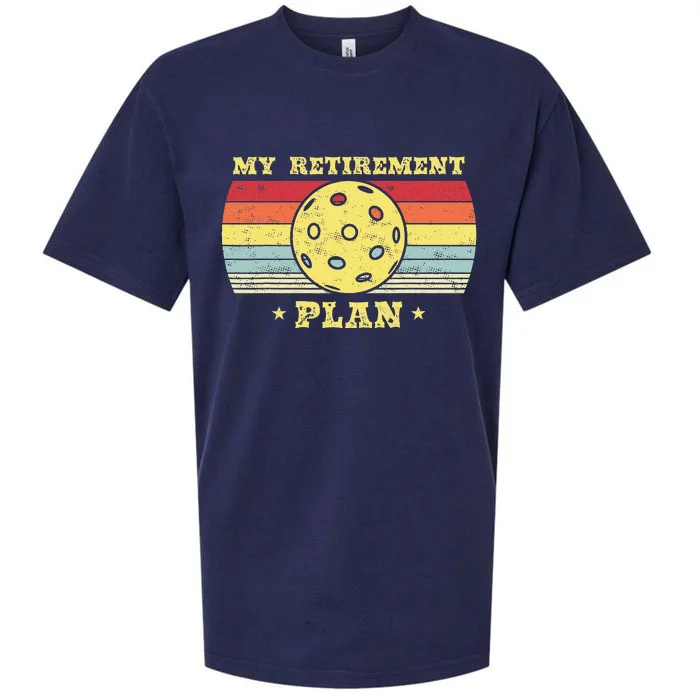 Pickleball Retirement Plan retro Pickleball coach Sueded Cloud Jersey T-Shirt