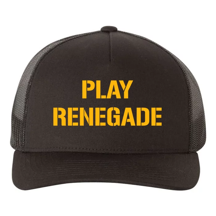 Play Renegade: Pittsburgh Theme Yupoong Adult 5-Panel Trucker Hat