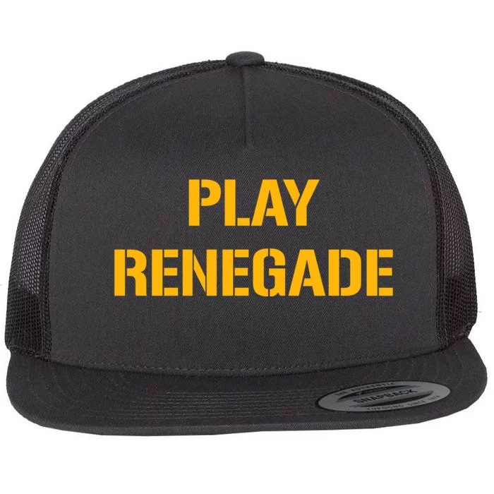 Play Renegade: Pittsburgh Theme Flat Bill Trucker Hat