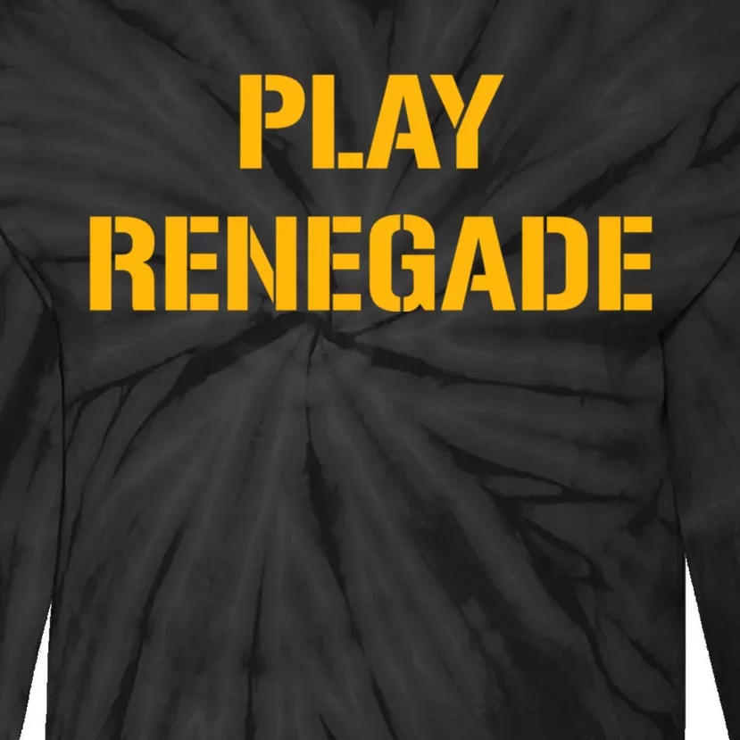 Play Renegade: Pittsburgh Theme Tie-Dye Long Sleeve Shirt