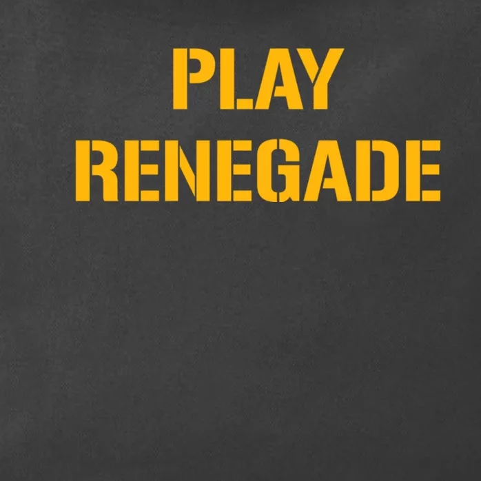 Play Renegade: Pittsburgh Theme Zip Tote Bag