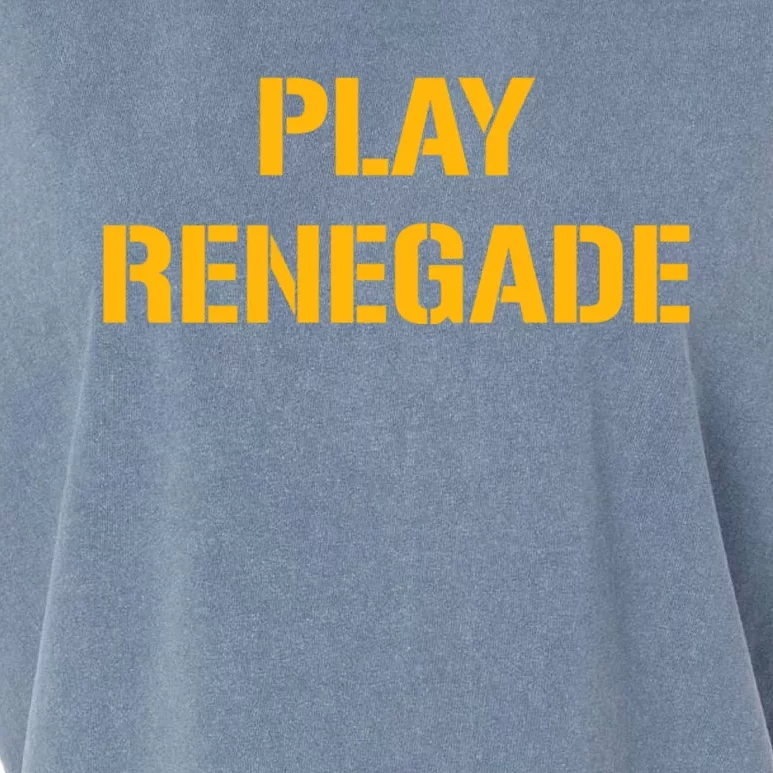 Play Renegade: Pittsburgh Theme Garment-Dyed Women's Muscle Tee