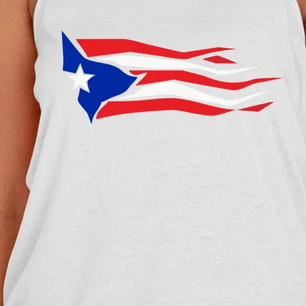 Puerto Rico Women's Knotted Racerback Tank