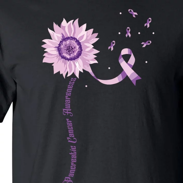 Purple Ribbon Pancreatic Cancer Awareness Tall T-Shirt