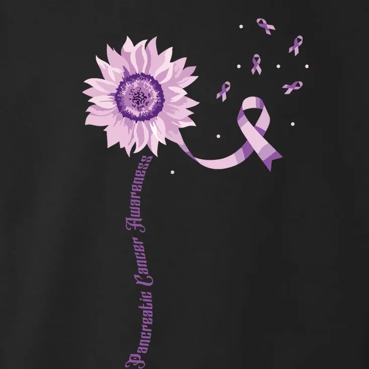 Purple Ribbon Pancreatic Cancer Awareness Toddler Hoodie