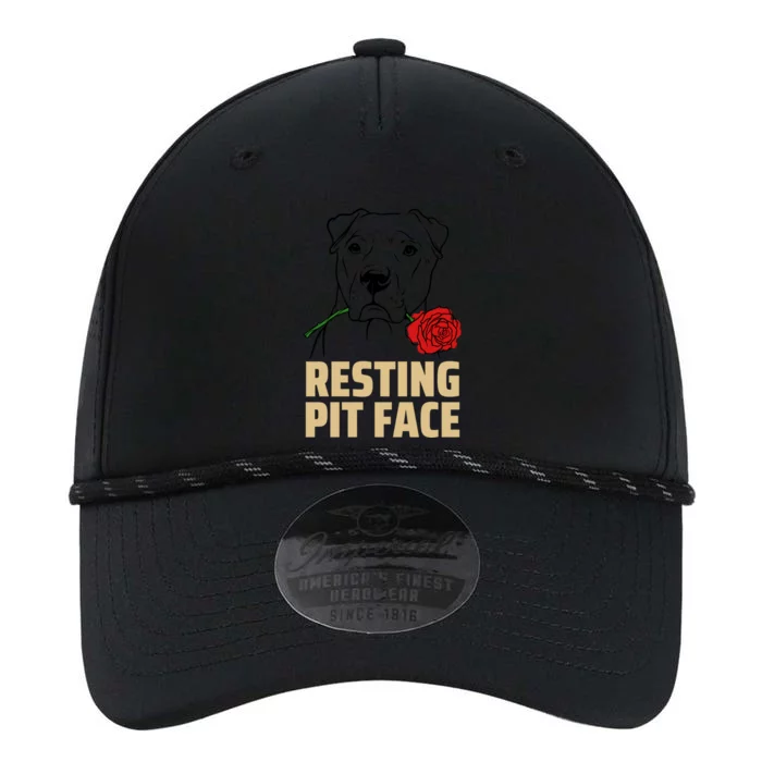 Pitbull Resting Pit Face Funny Pitbull Lovers Great Gift Performance The Dyno Cap