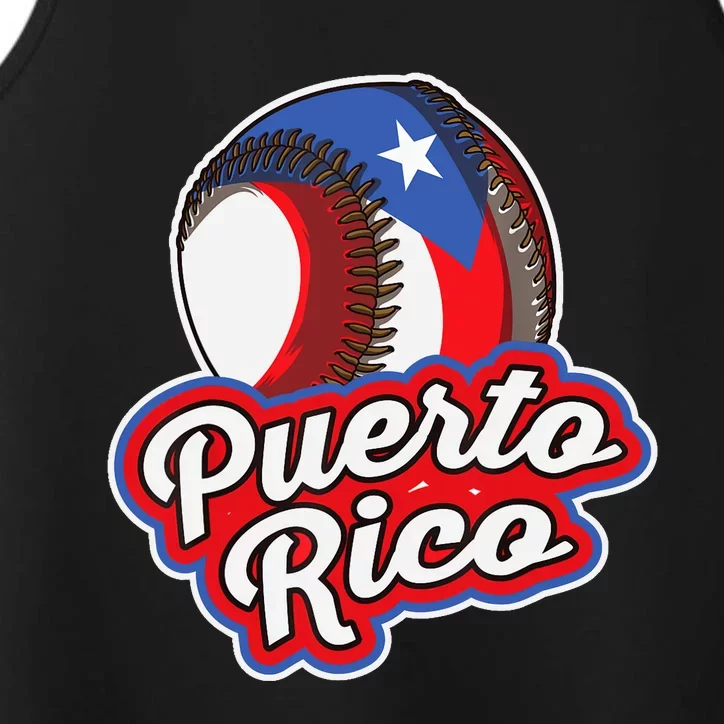 Puerto Rico Pride | Baseball Boricua Flag Performance Tank