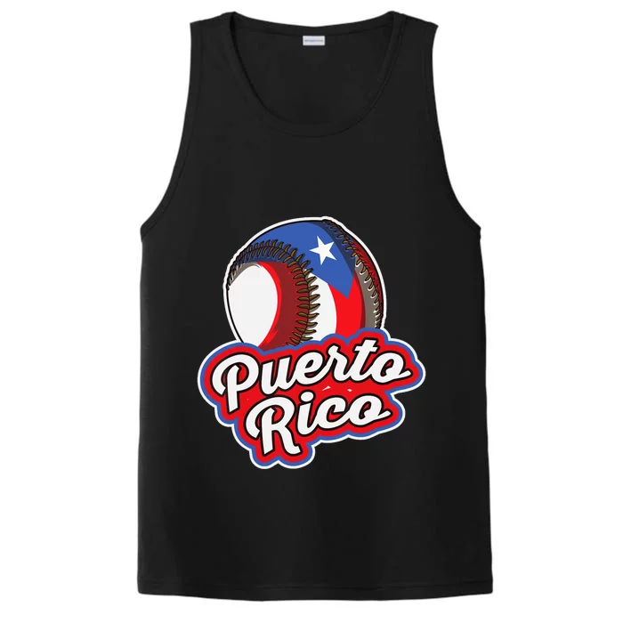 Puerto Rico Pride | Baseball Boricua Flag Performance Tank