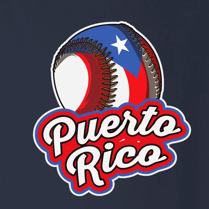 Puerto Rico Pride | Baseball Boricua Flag Toddler Long Sleeve Shirt