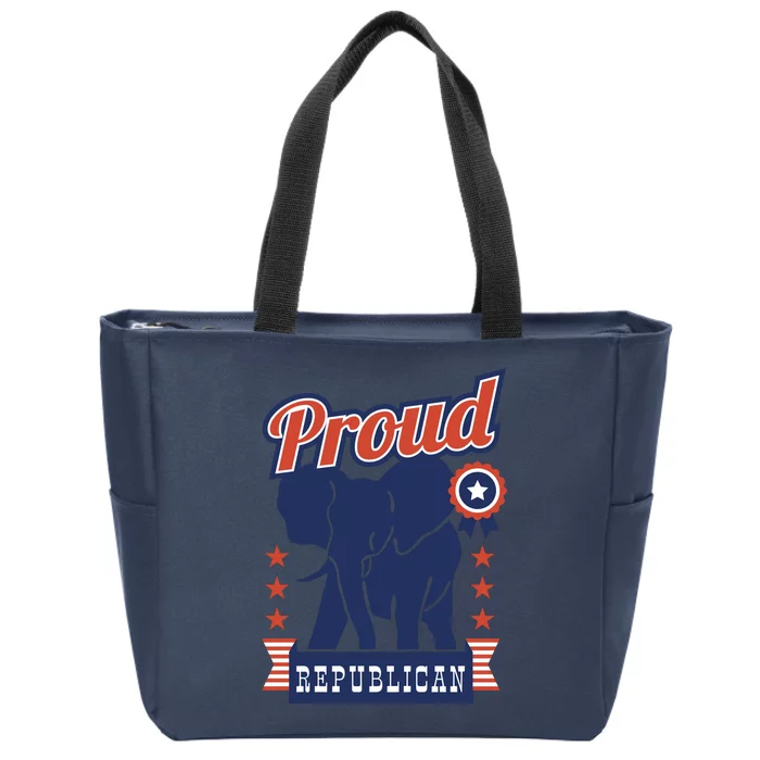 Proud Republican Political Zip Tote Bag