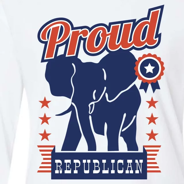 Proud Republican Political Womens Cotton Relaxed Long Sleeve T-Shirt