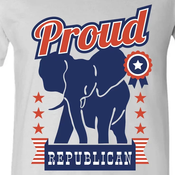 Proud Republican Political V-Neck T-Shirt