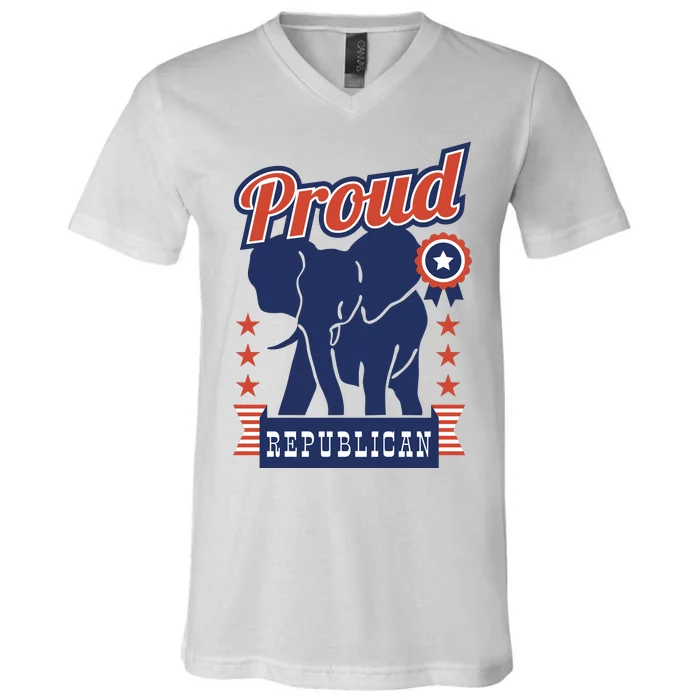 Proud Republican Political V-Neck T-Shirt